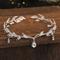 Super-Fee-Kristall-Braut-Kopfbedeckung, Prinzessinnen-Haar-Accessoires, Hochzeitskleid-Accessoires, Braut-Haar-Accessoires, Brauen-Schmuck, Augenbrauen-Schmuck, Netz-Rot-Haar-Accessoires