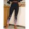 Damen Yoga-Leggings Bauchkontrolle Po-Lifting Hohe Taille Yoga Fitness Fitnesstraining Strumpfhosen Leggings Blumenmuster 1 # 2 # 8 # Spandex Herbst Sport Sportkleidung Dehnbar Schmaler Schnitt