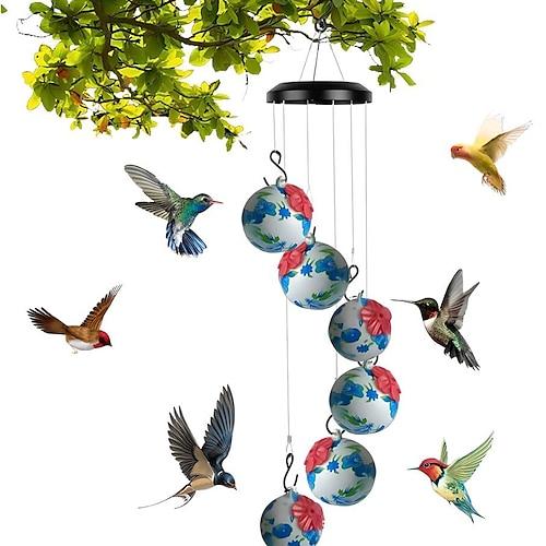 Bezaubernde Windspiele für Kolibri-Futterhäuschen, Fenster-Vogelhäuschen zum Anschauen, Vogelhäuschen zum Aufhängen im Freien, ameisen- und bienensicher, Vogelfutter für Futterhäuschen im Freien
