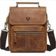 Per uomo Borsa a tracolla Borsa a spalla Borsa a tracolla Pelle di nappa Cuoio Quotidiano Cerniera Marrone chiaro Marrone scuro Nero