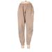 Nike Sweatpants - Mid/Reg Rise: Tan Activewear - Women's Size Large