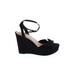 Torrid Wedges: Black Solid Shoes - Women's Size 9 Plus - Open Toe