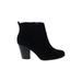 Torrid Ankle Boots: Black Solid Shoes - Women's Size 11 Plus - Almond Toe