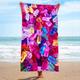 Rainbow Tie-dye Microfiber Terry Cloth Beach Bath Towel Seaside Sitting Blanket Shawl Sweat Towel