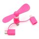 The New 2 in1/3 in 1 Portable Cell Phone Mini Electric Fan Cooling Cooler Usb Fan Mobile Fan Mini Fan For Phone 6 Colors Mask