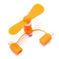 The New 2 in1/3 in 1 Portable Cell Phone Mini Electric Fan Cooling Cooler Usb Fan Mobile Fan Mini Fan For Phone 6 Colors Mask