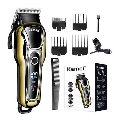 KEMEI Rechargeable Hair Trimmer For Men Shaver Professional Hair Clipper Hair Cutting Machine Barber Accessories Cut Machin Beard