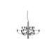 Ecolight 95 cm Pendant Light Creative Candle Style Chandelier Metal Candle-style Classic Office, Shops / Cafes Electroplated Artistic Chic Modern 110-120V 220-240V