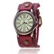 Quartz Watch for Women Men Analog Quartz Retro Vintage Metal PU Leather Strap Wrist Watch