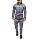 men's activewear sets - winter long sleeve classic plaid tracksuit - full-zip sweatshirt jacket with pants for mens - stylish sportswear for men gym - xmas gifts for men