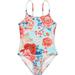 NIUREDLTD Girls Swimsuit Beach Sport Thin Floral Print Toddler Girl Swimsuit 1 Piece Beach Vacation Wearing Size 18-24 Months