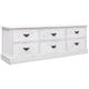 Maison du'Monde - Meuble tv Blanc antique 108x30x40 cm Bois de