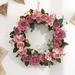 Wiueurtly Hydrangea Wreath Fall Wreaths Autumn Hydrangea Peony Simulation Wreath Decoration Door Wall Pendant Window