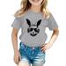 EHQJNJ Easter Oversized Tshirts Easter Bunny Shirt Toddler Boys Girls Easter T Shirt Kids Cute Bunny Rabbit Graphic Tees Tops Girls T Shirts Size 6X-7 Kids White T Shirt Girls for Fabric Painting