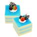 2 Pcs Food Decoration Models Faux Cake Artificial Simulation Pu