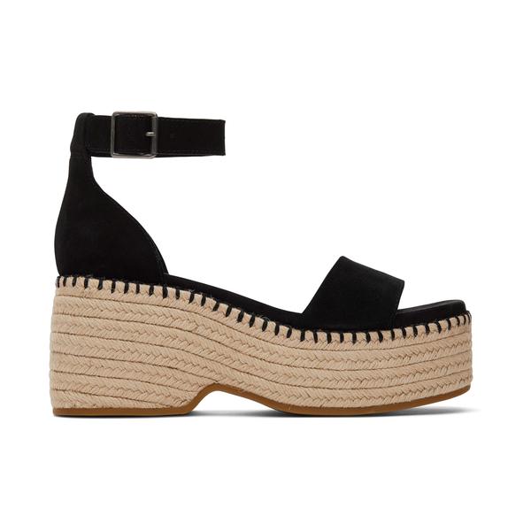 toms-womens-black-laila-suede-platform-sandals,-size-8.5/