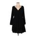 Old Navy Cocktail Dress - A-Line V Neck Long sleeves: Black Solid Dresses - Women's Size X-Large