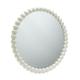 Habitat Beaded Round Wall Mirror - White - 70x70cm