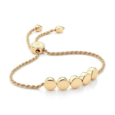 Gold Linear Bead Friendship Chain Bracelet