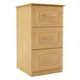 Chasewood Maple Effect 3 Drawer Ready Assembled Chest Of Drawers (H)775mm (W)500mm (D)500mm