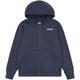 Kapuzensweatjacke LEVI'S KIDS "BOXTAB FULL ZIP HOODIE" Gr. 6M (68), blau (dress blues) Jungen Sweatjacken Sweatshirts