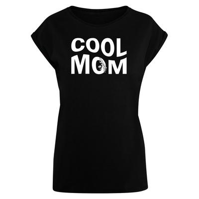 T-Shirt MERCHCODE "Merchcode Damen Ladies Mothers Day - Cool mom T-Shirt" Gr. XS, schwarz (black) Herren Shirts