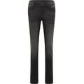 Slim-fit-Jeans MUSTANG "Crosby Relaxed Slim" Gr. 30-30, EURO-Größen, schwarz 702 Damen Jeans 5-Pocket-Jeans Röhrenjeans