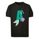 Kurzarmshirt F4NT4STIC "Kinder Disney Alphabet A Is For Ariel-BLK with Kids Basic Tee" Gr. 158/164, schwarz (black) Mädchen Shirts T-Shirts