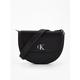 Calvin Klein Jeans Monogram Saddle Bag - Black, Black, Women