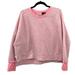 Adidas Tops | Adidas Pink Heathered Crewneck Sweatshirt With Thumbholes Size Medium | Color: Gray/Pink | Size: M