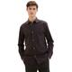 Langarmhemd TOM TAILOR DENIM Gr. XXL, N-Gr, schwarz (black herringbone structure) Herren Hemden Langarm