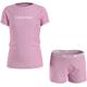 Pyjama CALVIN KLEIN UNDERWEAR "KNIT PJ SET (SS+SHORT)" Gr. 152/158, rosa (tearosemauve, w, tearosemauve) Kinder Homewear-Sets Pyjamas