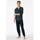 Pyjama SCHIESSER ""Comfort Nightwear"" Gr. 54 (XL), blau (nachtblau) Herren Homewear-Sets Pyjamas mit klassischem Karo-Muster und aufgesetzter Brusttasche