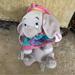 Disney Toys | Disney Parks Baby Dumbo Plush With Blanket | Color: Gray | Size: Osbb