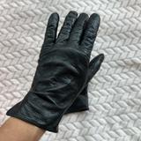 Coach Accessories | Coach Gloves Size 7 Leather 100%Silk | Color: Black | Size: Os