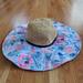 Lilly Pulitzer Accessories | Nwt Lilly Pulitzer Crew Blue Ti Sea To Shining Sea Beach Hat Women’s One Size | Color: Blue/Pink | Size: Os