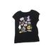 The Children's Place Short Sleeve T-Shirt: Black Tops - Kids Girl's Size 2X-large