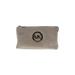 MICHAEL Michael Kors Clutch: Pebbled Gray Print Bags