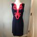 Lilly Pulitzer Dresses | Lilly Pulitzer Janice Shift Dress. Sleeveless. Navy And Pink. Size M | Color: Blue/Pink | Size: M