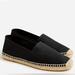 J. Crew Shoes | J. Crew Canvas Espadrille Flats Black Tan 8.5 | Color: Black/Tan | Size: 8.5