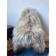 XL Large Luxurious Genuine Icelandic Sheepskin Rug Sheep Long Curly Fur In Natural Off White/Chamoagne/Ivory/Beige/Cream and Black Color