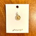 Free People Jewelry | Nwt Free People Tiny Gold-Tone Sunflower Pendant/Charm - Discontinued | Color: Gold | Size: Os