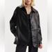 Levi's Jackets & Coats | Faux Leather Vintage Blazer Jacket Women’s Size M | Color: Black | Size: M