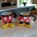 Disney Dining | Disney Set Of Collectible Mickey & Minnie Mouse Bottoms | Color: Black/Red | Size: Os