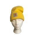 Carhartt Accessories | Carhartt Beanie Hat Yellow Unisex Cuffed Cap Nwt Fashion Workwear Os | Color: White/Yellow | Size: Os