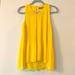 Zara Tops | Cute Zara Sz Xs Pleated Sleeveless Top | Color: Yellow | Size: Xs