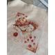 Beige blumen stickerei zimmerdekor ohne rahmen| Rote Blume Kreuzstich Wohnkultur Lanarte Anemone Stickerei Zwillinge Babyzimmer Dekor