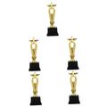 SHINEOFI 5pcs Student Trophy Gift Competition Trophy Party Award Trophy Winner Trophy Award Trophy for School Trophy Decor for School Trophy for Kindergarten Trophies Child Music Prize Abs