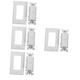 DOITOOL 4pcs 2 2-position Light Switch Double Light Double Rocker Light Wall Light Cover 3 Light Electrical Light Switches Dual Light Double Dimmer Outlet Socket Abs American Style White