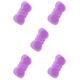 FRCOLOR Silicone Shampoo Brush Face Wash Brush Silicone Back Brush Head Brush Silicone Shower Brush Body Cleaning Brush Hair Purple Baby Silica Gel Scalp Bath Brush Pack of 5